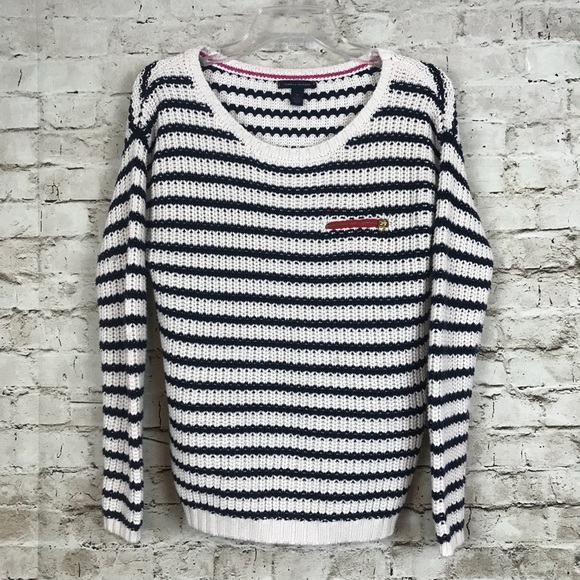 tommy hilfiger striped sweater women's
